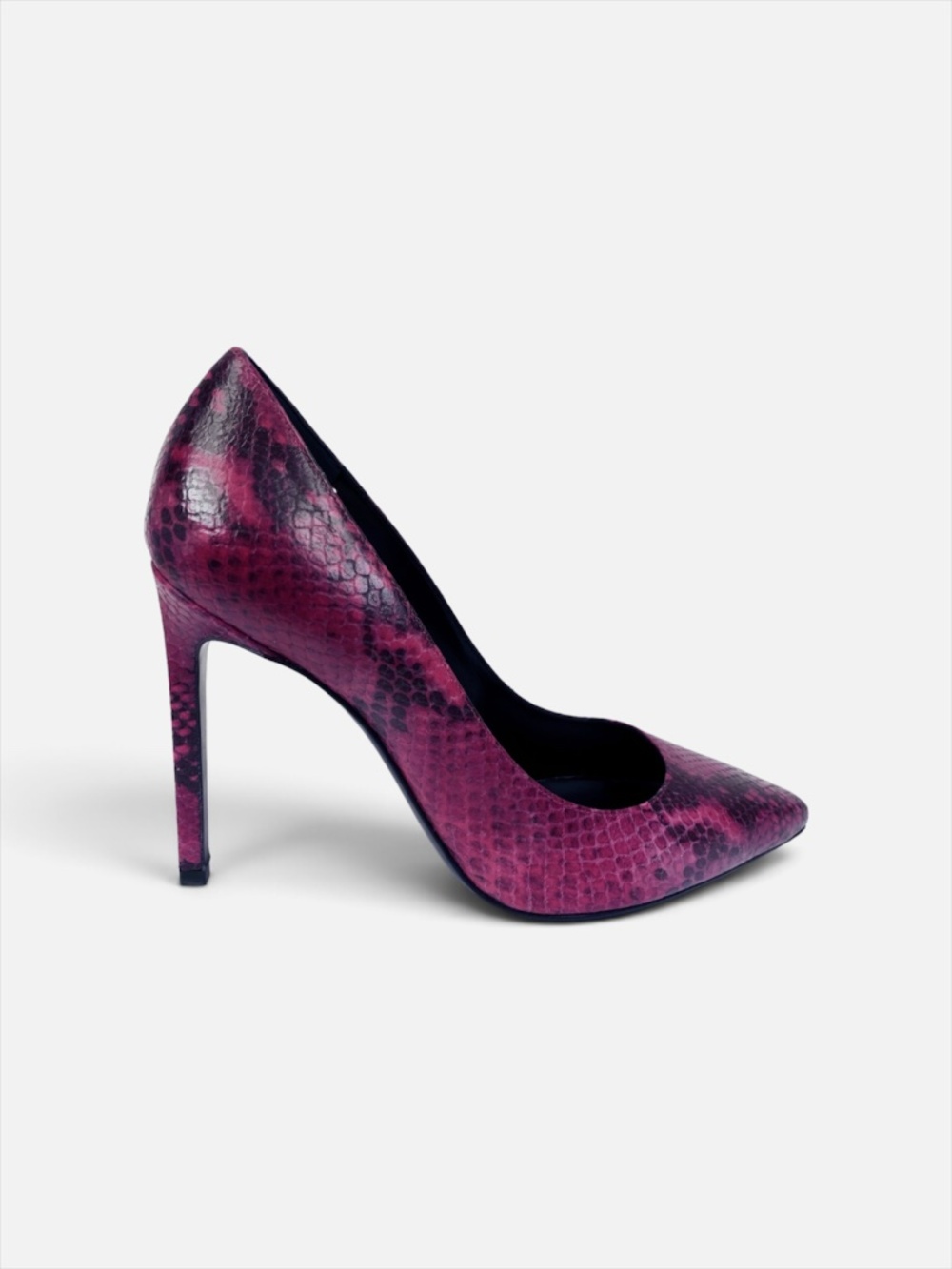 Saint Laurent Fuchsia Python Embossed Leather High-Heel Pumps Women EU 36 NIB